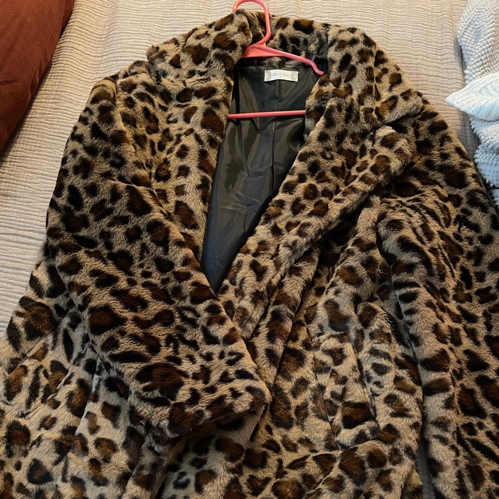 Leopard Print Coat